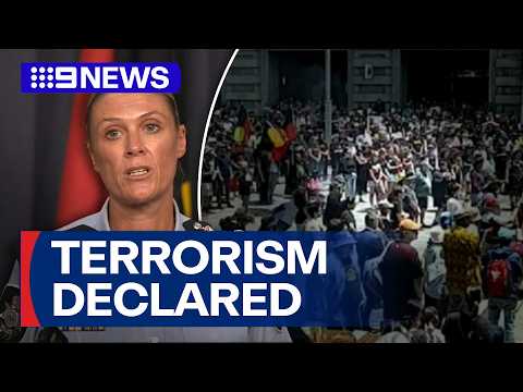 Alleged attempted bombing attack at Perth rally declared terrorism | 9 News Australia