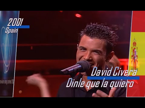 eurovision 2001 Spain 🇪🇸 David Civera - Dinle que la quiero ᴴᴰ