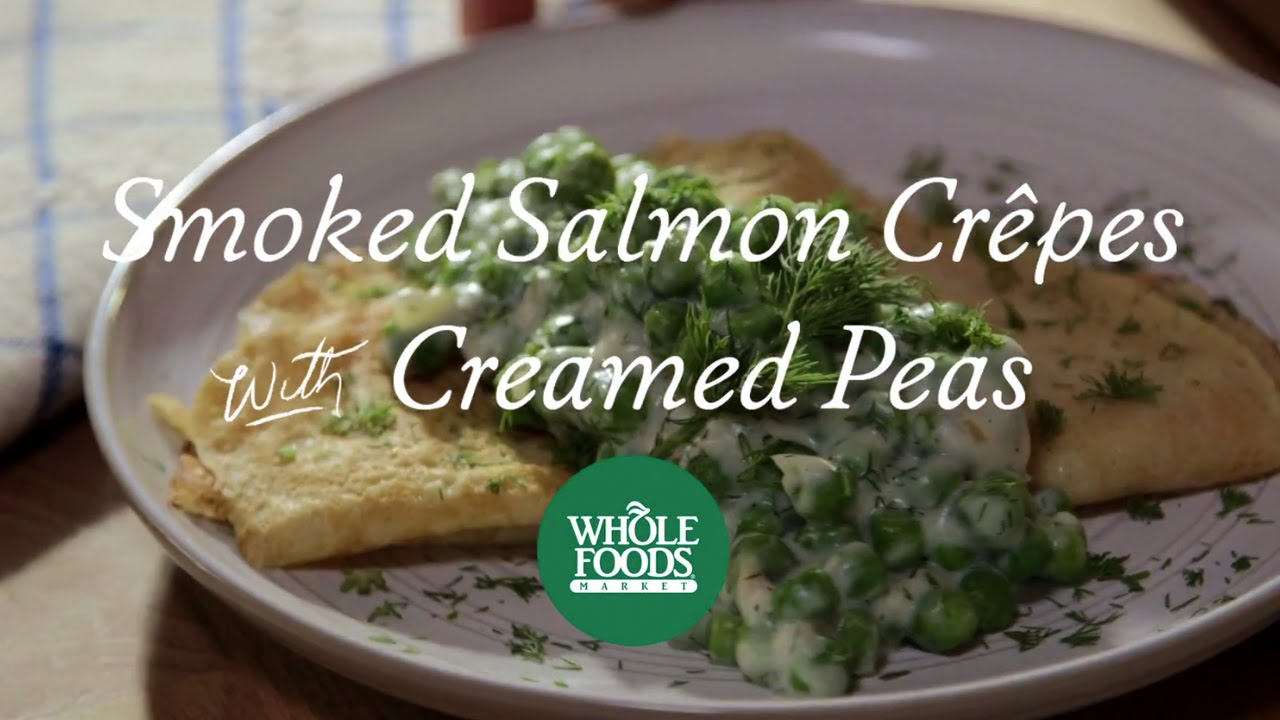 Smoked Salmon Crêpes with Creamed Peas | Freshly Made | Whole Foods Market