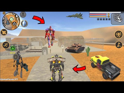 Vegas Crime Simulator (Transformer Truck Enter Army Base)Army Tank, Helicopter - Android Gameplay HD