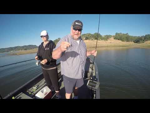 Drop shot Fishing at Lake Nacimiento with my wife