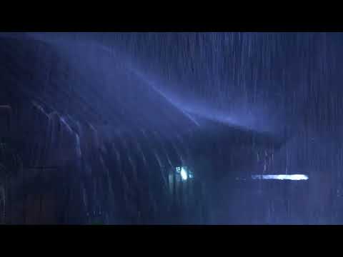 Vitt brus för sömn | Tungt regn Tunga partiklar Behaglig luft för sömnen | 3 timmars regn