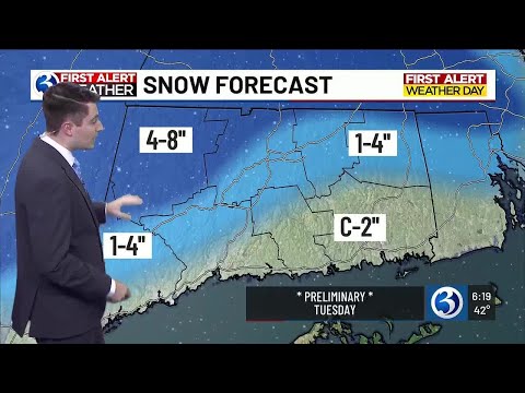 FORECAST: Tuesday is a First Alert Weather Day for the first measurable snowfall of the season
