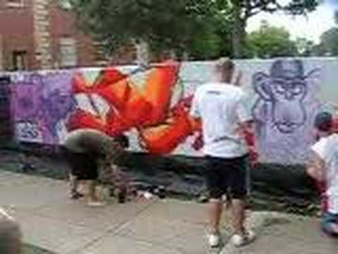 graffiti wall @ oball emcee battles