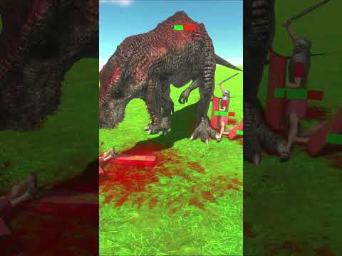 T-REX VS 5x ROMAN SOLDIERS - ARBS - Animal Revolt Battle Simulator  #battle #battlesimulator #games