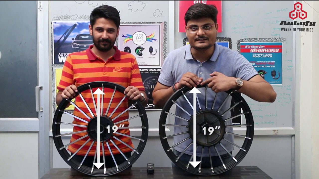 Autofy Alloy Wheel Size Guide for Royal Enfield Bullet Standard, Classic and Electra