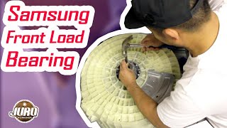 Samsung Front Load Washer Ball Bearing Repair (Time-Lapse) DIY