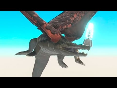 Flying Lightning Machimosaurus Rex vs EVERY UNIT - Animal Revolt Battle Simulator