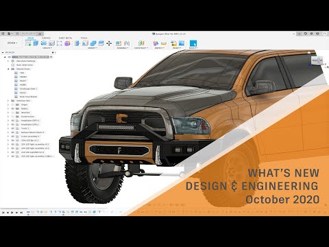 What's New In Fusion 360 Design & Engineering – October 2020