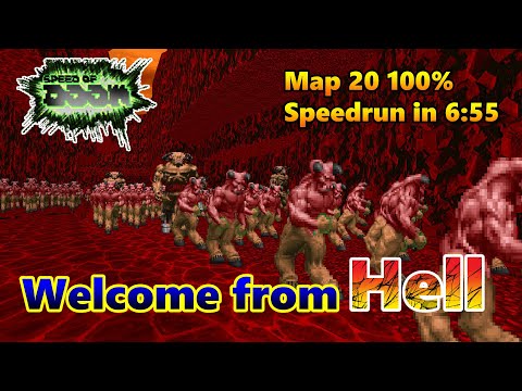 [World Record] Speed of Doom MAP 20 "The Path to Hell" 100% (UV-Max) Speedrun in 6:55 [Doom]