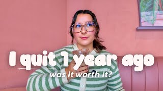 1 year since I quit my job to be a full-time creative… the honest truth: was it really worth it? 💭