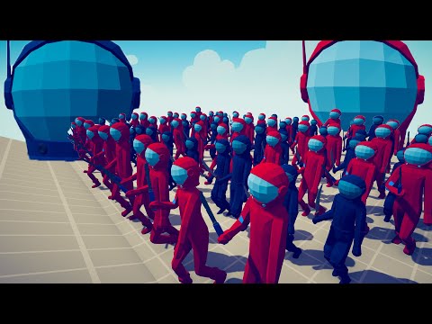 100x AMONG US vs ARMIES - Totally Accurate Battle Simulator TABS