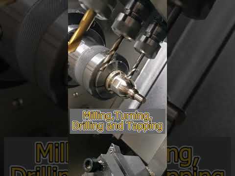 How to use CNC lathe with Y-axis side 4 for turning, milling, drilling and tapping | CNC smartlathe