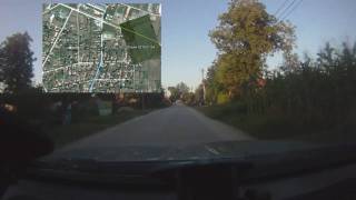 preview picture of video 'Daily commute to work with Google Earth overlay'