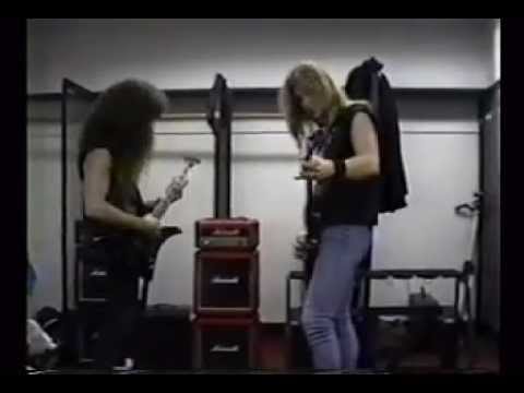 Megadeth Backstage Marty Friedman and David Ellefson