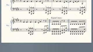 Danko Jones - Baby Hates Me - piano sheet music arrangement