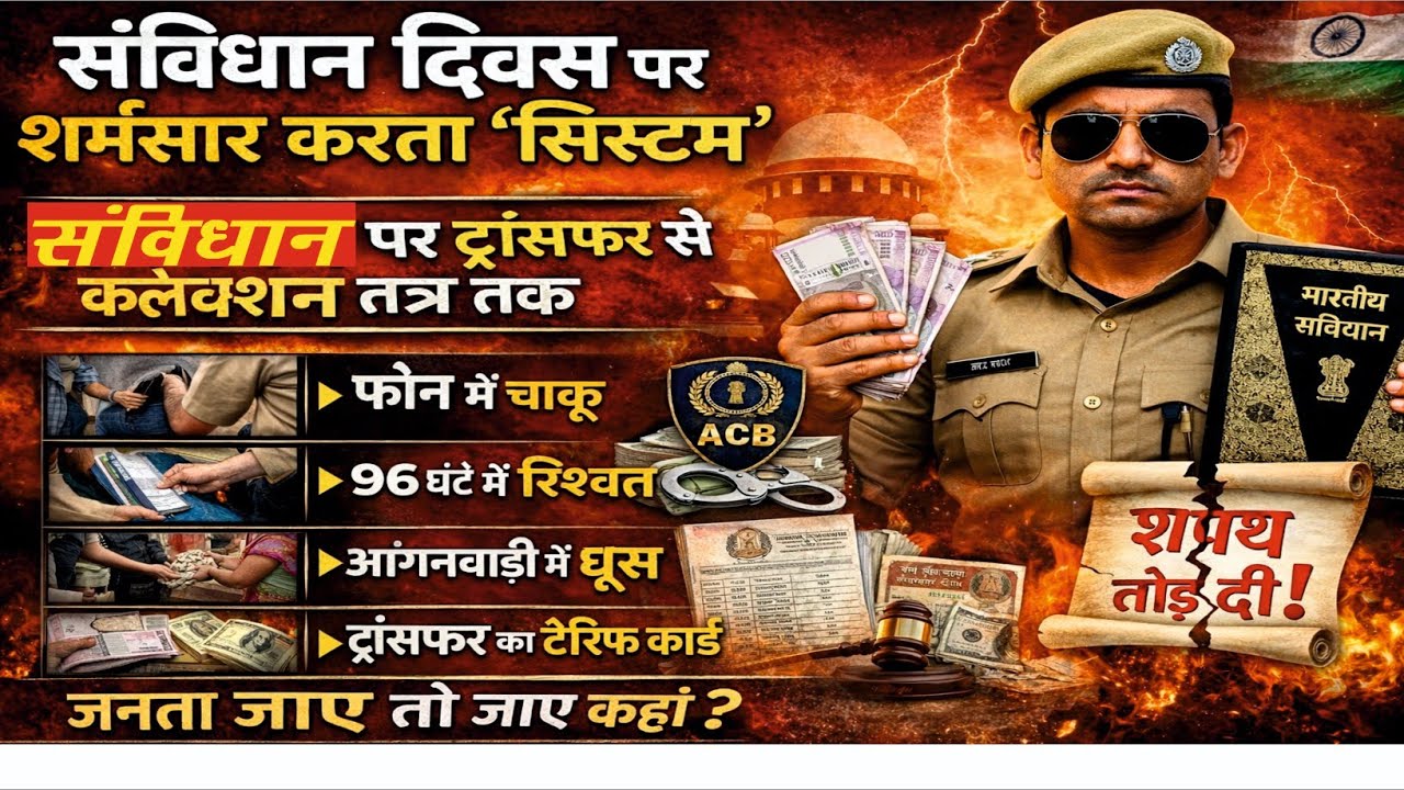 संविधान दिवस पर सिस्टम बेनकाब | रिश्वत, गुंडई और वर्दी का सच |