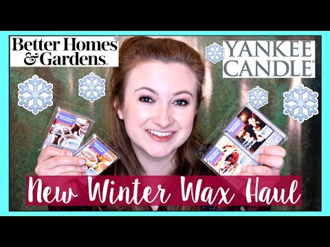 Walmart NEW Winter / Holiday Wax Haul January 2018! Better Homes & Gardens, Yankee Candle Video