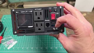 Trying out a Sine Wave inverter with a mower battery and a truck battery