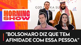 Zoe e Calejon discutem convite de Bolsonaro a príncipe saudita