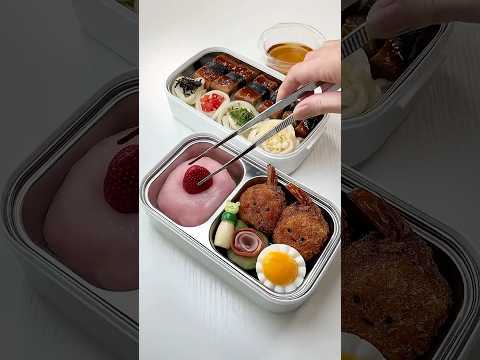 ASMR🎧Make My Bento with Me🍣🧊🍤#asmr #lunchbox #lunch