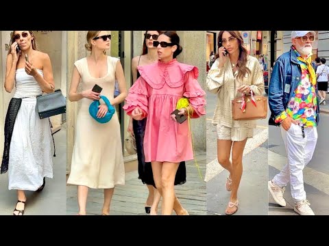 🔥+35°C (95°F) MILAN STREET STYLE 🇮🇹 ELEGANT FASHION IN HOT WEATHER & QUITE LUXURY SUMMER 2025 LOOKS