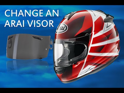 How to change the visor on an Arai Motorcycle Helmet