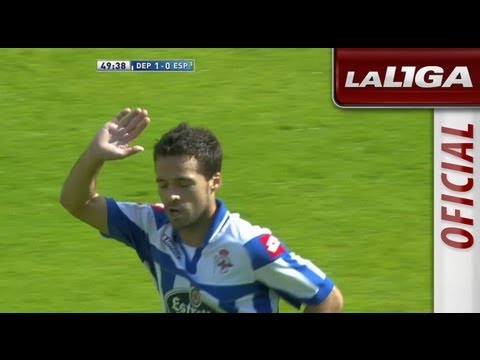 Gol de Bruno Gama (1-0) en el Deportivo de La Coruña - RCD Espanyol - HD