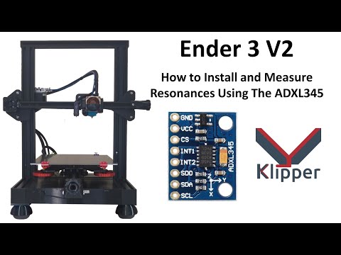 Ender 3 Pro V2 How to Install and Measure Resonances Using The Klipper ADXL345 Accelerometer Kit.
