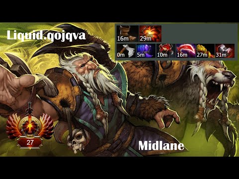 Dota 2 Pro Replay | Midlane | Lone Druid [Liquid.qojqva] | ~8698mmr | 7.26c