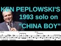 Transcription: Ken Peplowski's Solo on China Boy