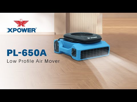XPOWER PL-650A Professional Low Profile Air Mover Video