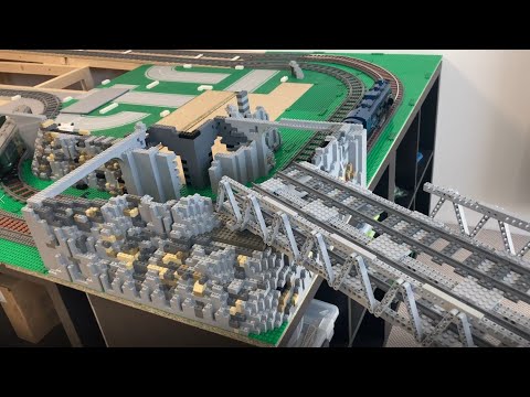 Dietmar´s Brick-World (42) Erstentwurf Brücke und Bergbau. Die Post war auch da.