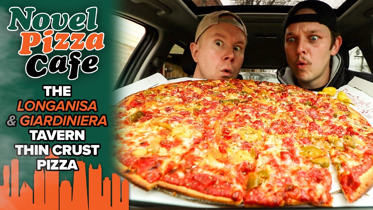 You Need To Eat Novel Pizza Cafe's Longanisa & Giardiniera Thin Crust Pizza in Chicago Right Now