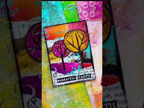 Easy Mixed Media Collage ATC