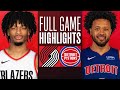 TRAIL BLAZERS at PISTONS | FULL GAME HIGHLIGHTS | November 1, 2023