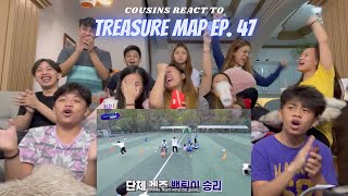 COUSINS REACT TO [TREASURE MAP] EP.47 🎊 트레저+키즈 명랑 운동회 🎊 꿀 떨어지는 육아 모먼트