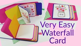 Easy Waterfall Card | Video Tutorial