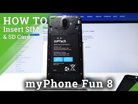 How to Insert SIM & SD in myPhone Fun 8 – Memory / SIM Card Setup