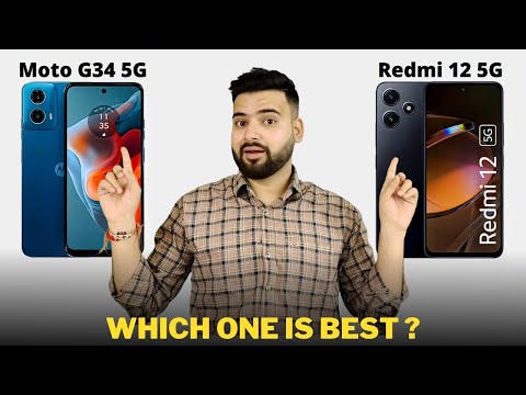 Moto G34 5G vs Redmi 12 5G - Full Comparison | Should I buy Moto G34 5G ??🤔