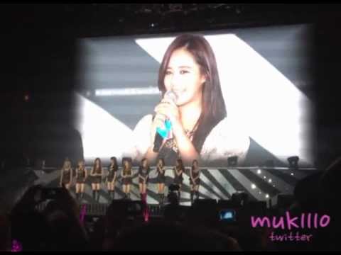 121125 fancam SNSD Talk _ Speak Thai @ SM TOWN III in BKK