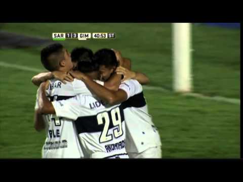 Gol de Bou. Sarmiento 1 - Gimnasia 3. Fecha 3. Primera División 2016.