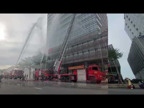 ANTV diễn tập PCCC ở Victory Tower