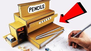 How to make Pencil Dispenser Sharpener Machine ✏️