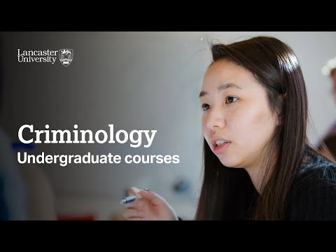 Criminology at Lancaster University