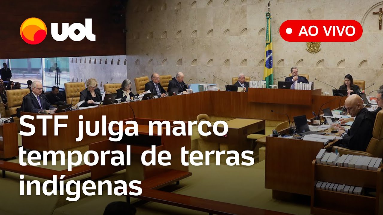 🔴 Marco temporal no STF: Corte julga demarcação de terras indígenas; placar contrário à tese é 5 a 2