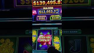 9 Piggies To Start! Big Win? Piggy Bankin Slot Machine #shorts