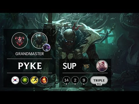 Pyke Support vs Rakan - KR Grandmaster Patch 9.21