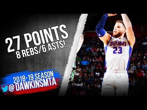 Blake Griffin Full Highlights 2018 12 15 Celtics vs Pistons   27 Pts 8 Rebs 6 Asts!  FreeDawkins