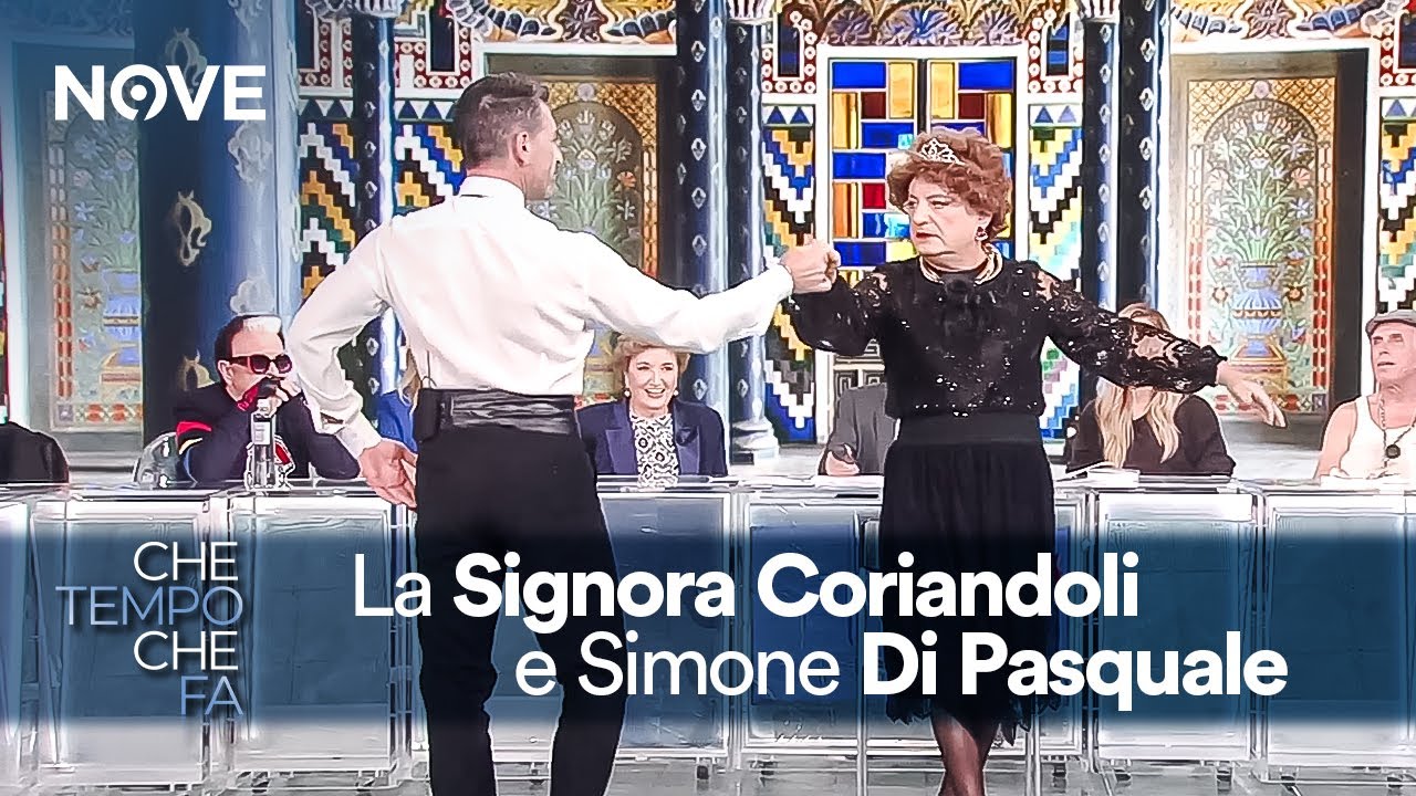 La Signora Coriandoli balla con Simone Di Pasquale | Che tempo che fa